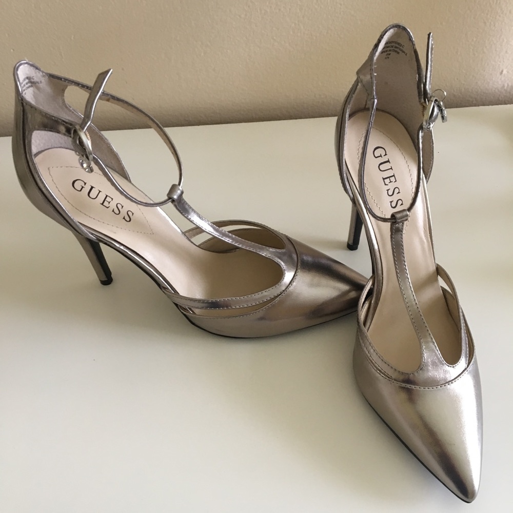 Guess Silver High Heels